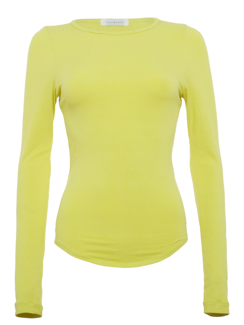 Lexx Back Open Ribbed Knit Top – Lime – h a u t e [ ó t t ]